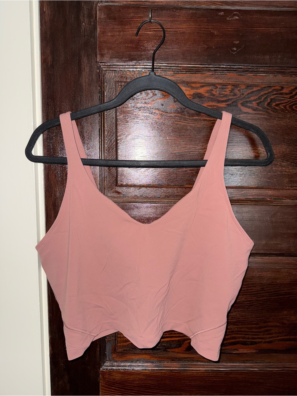 lululemon athletica Dusty Rose V‑Neck Cropped Tank